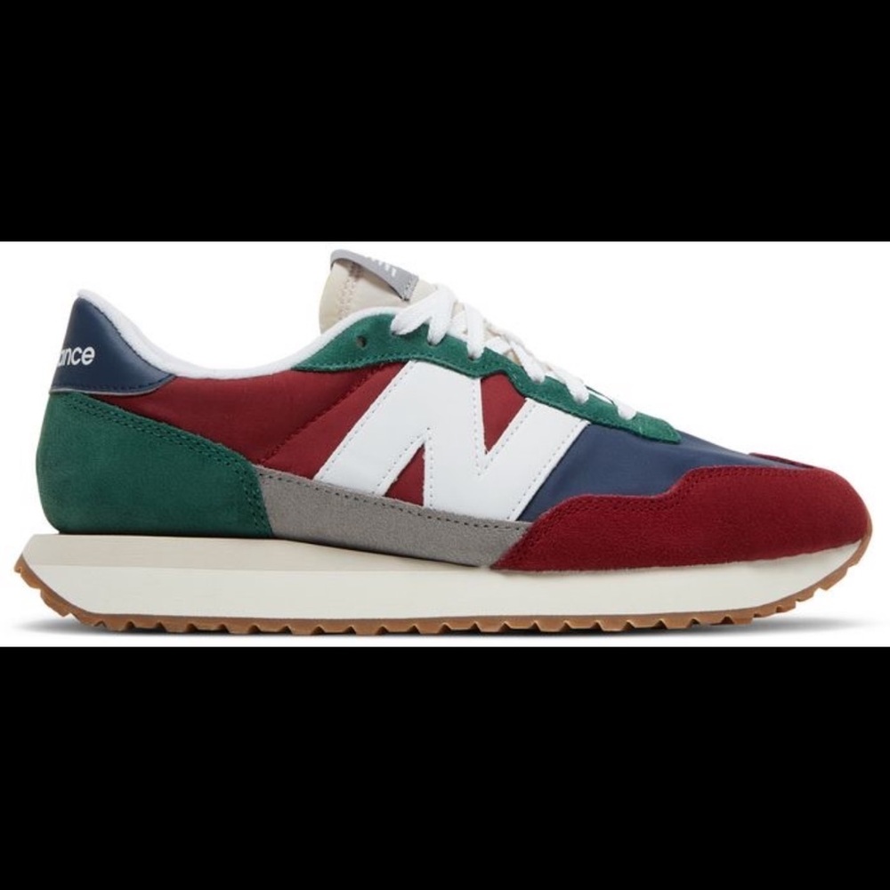 New Balance 237 v1 Mens Size 10.5 Shoes Scarlet Team Forest Green Sneakers